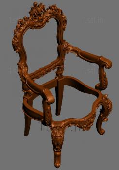 Armchairs (KRL_0159) 3D model for CNC machine